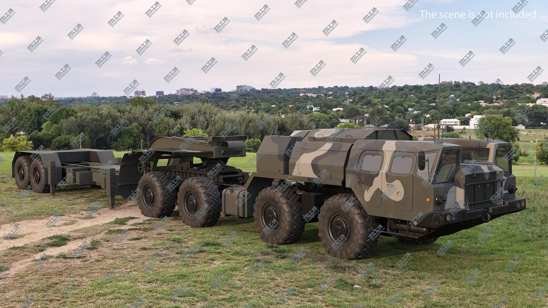 images/goods_img/202104093/MAZ 74106 with Trailer Camouflage 3D model/4.jpg